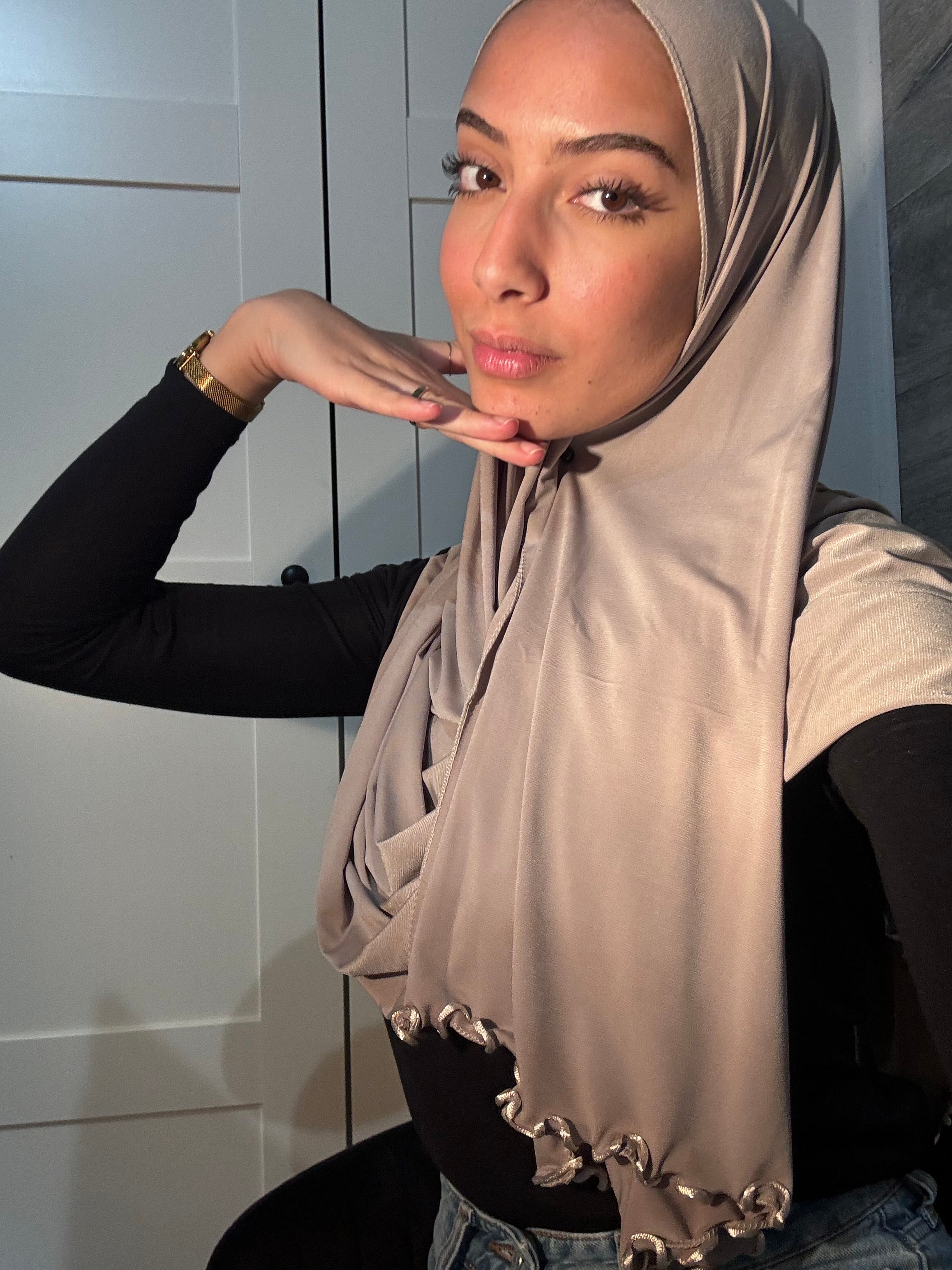 Jersey hijab ondulado