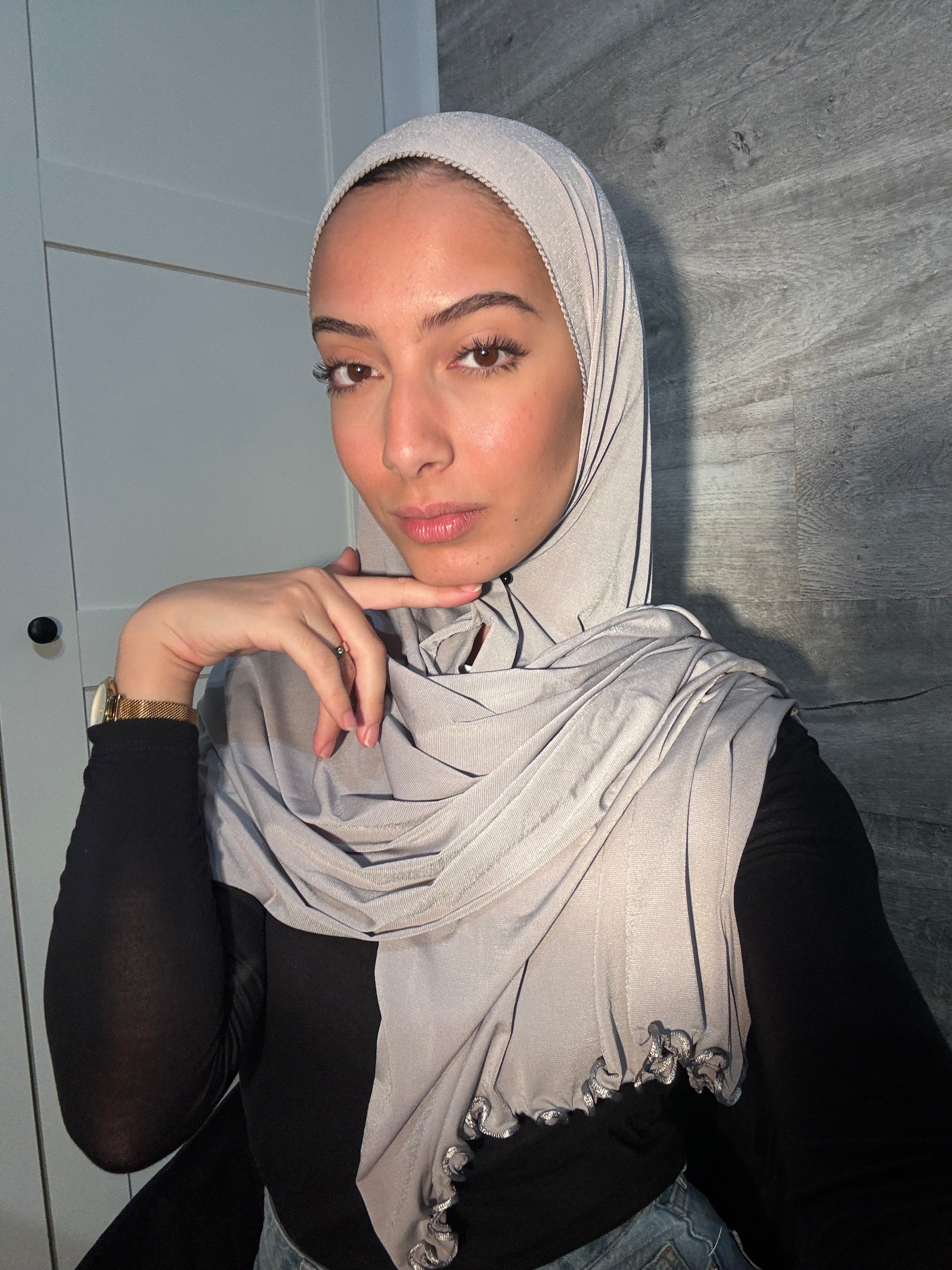 Jersey hijab ondulado