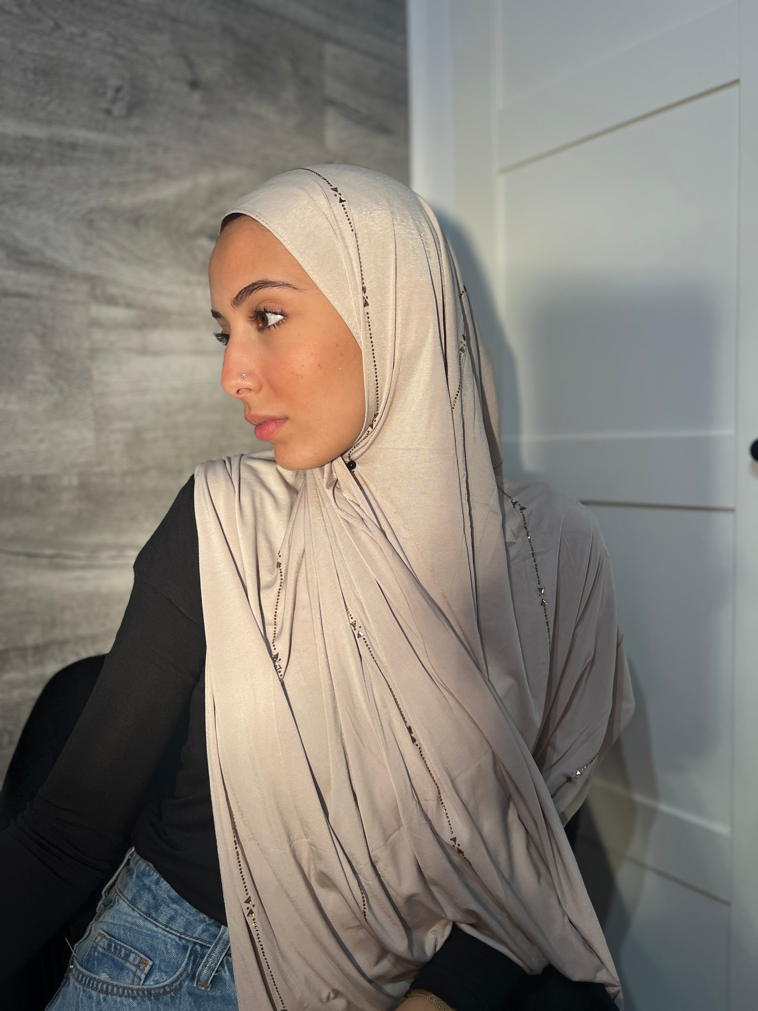 Hijab Jersey premium perla