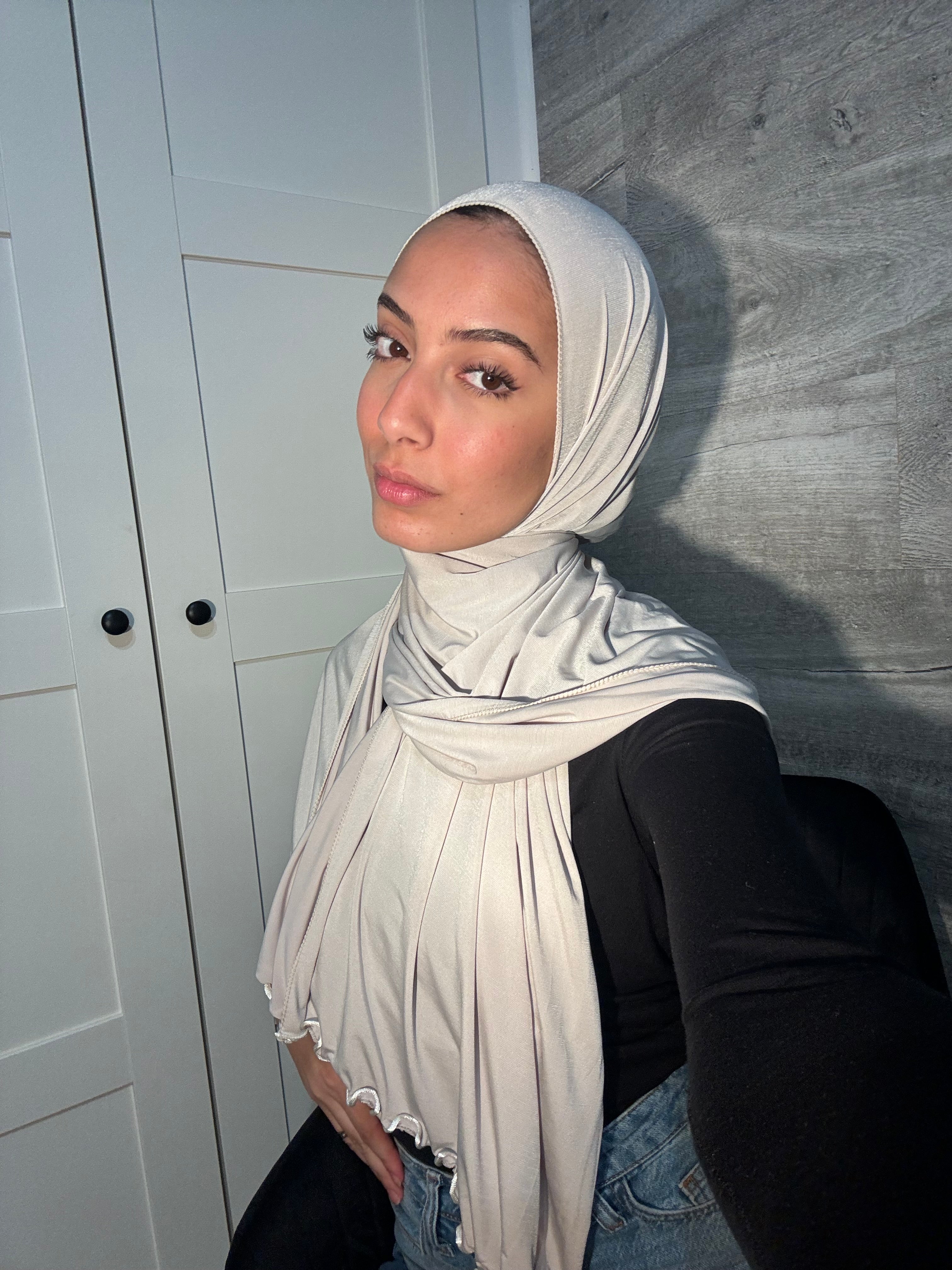 Jersey hijab ondulado