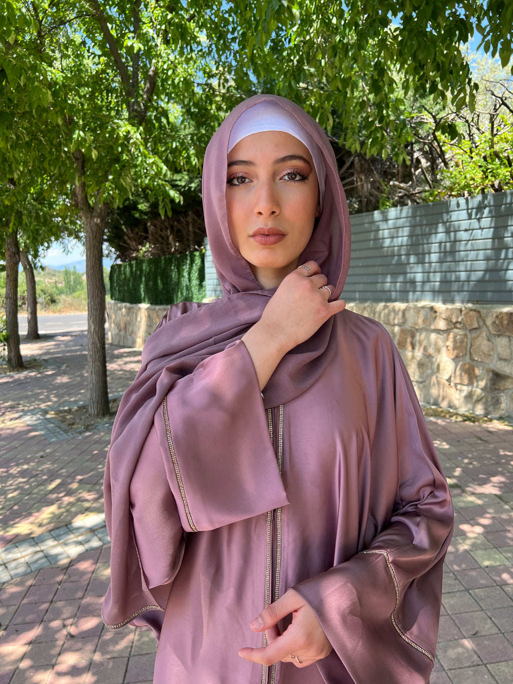 Abaya rosa
