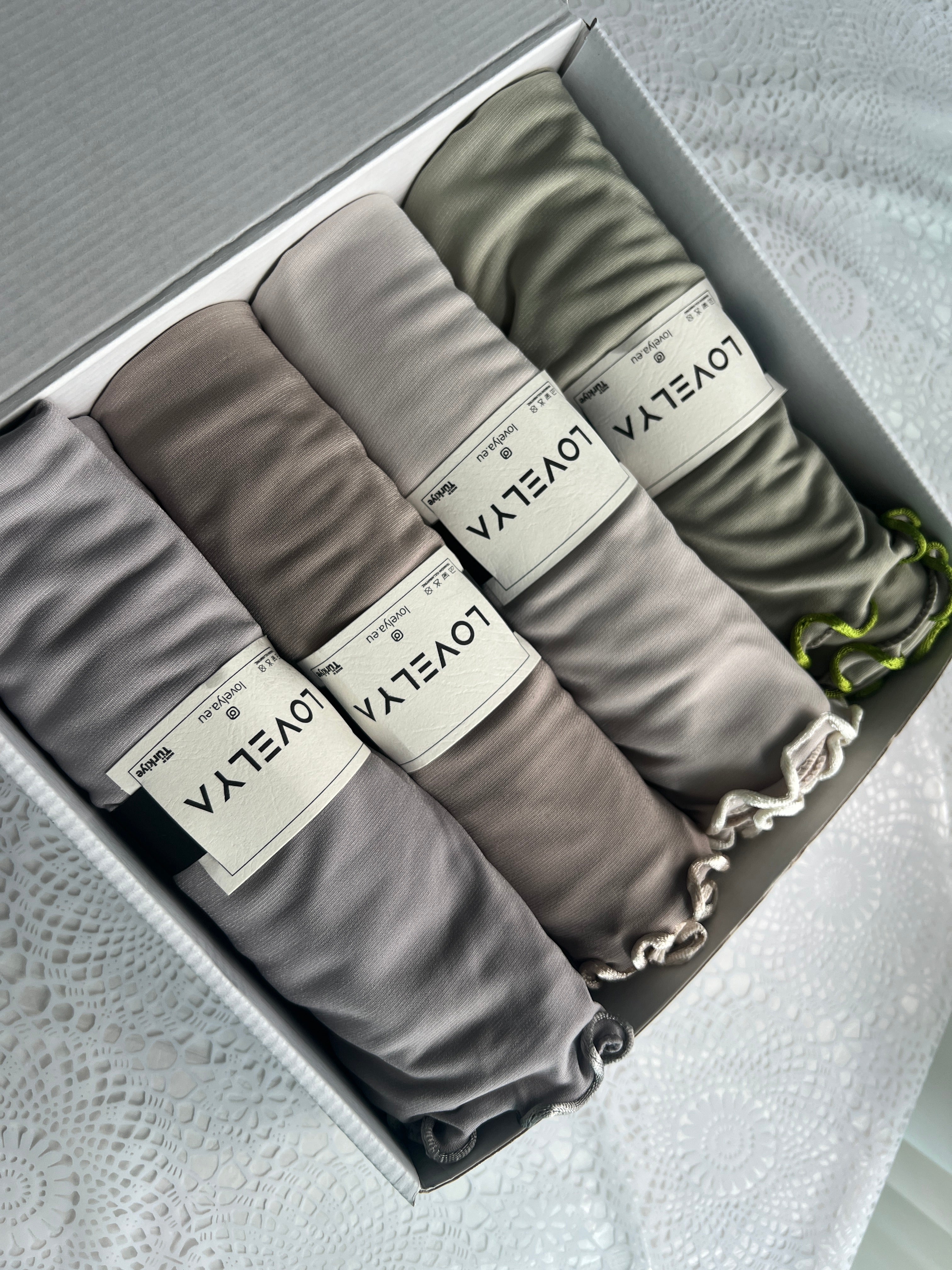 Box Hijab Jersey Ondulado