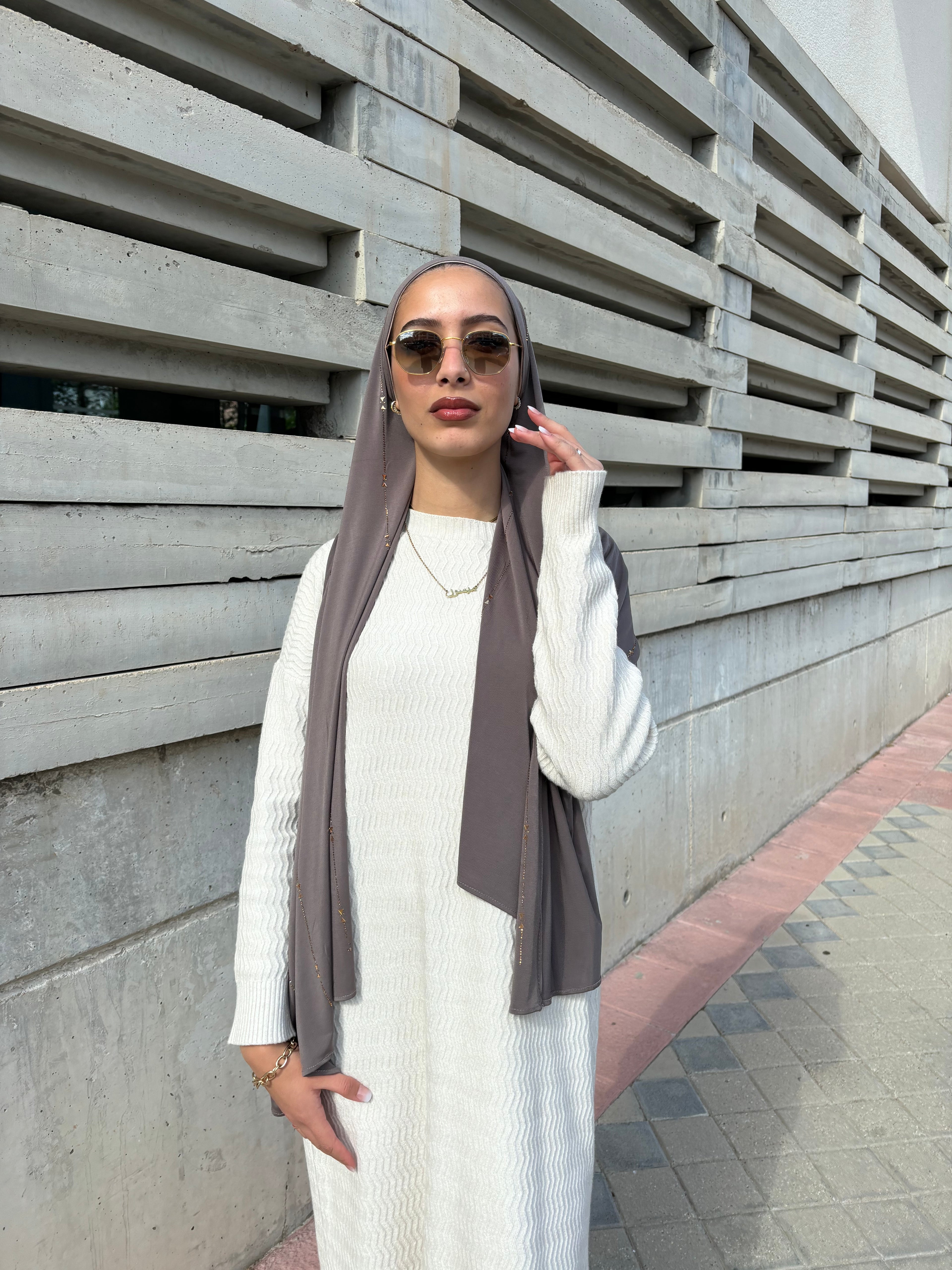 Vestido de punto ondulado