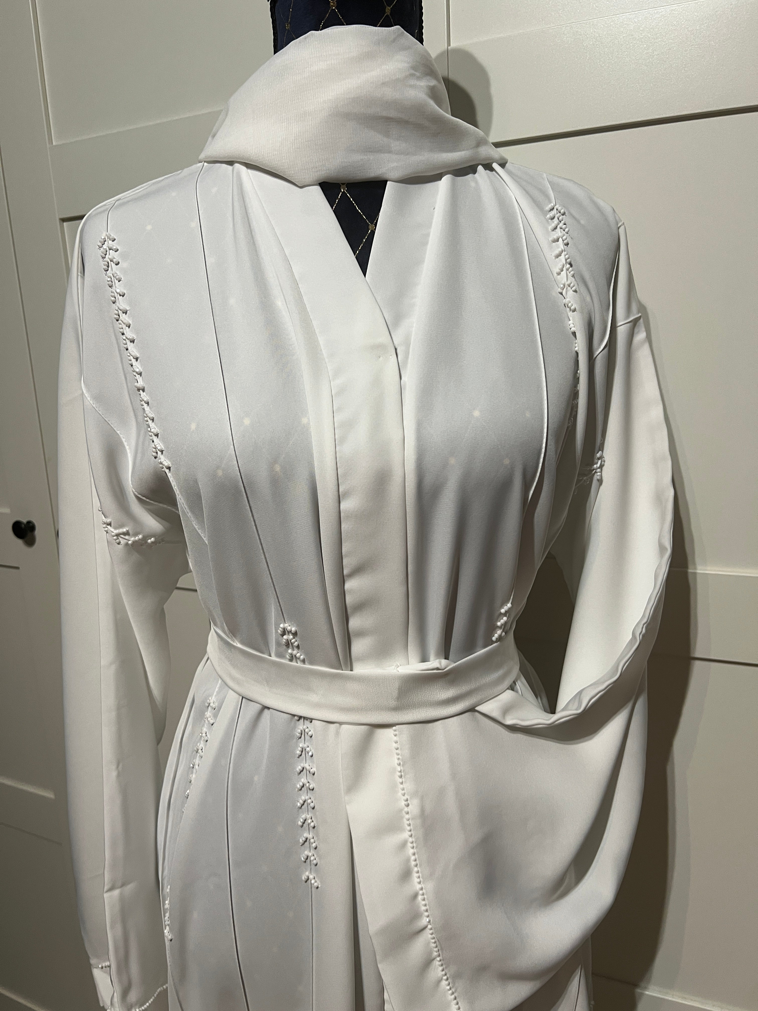Abaya Perla Blanca